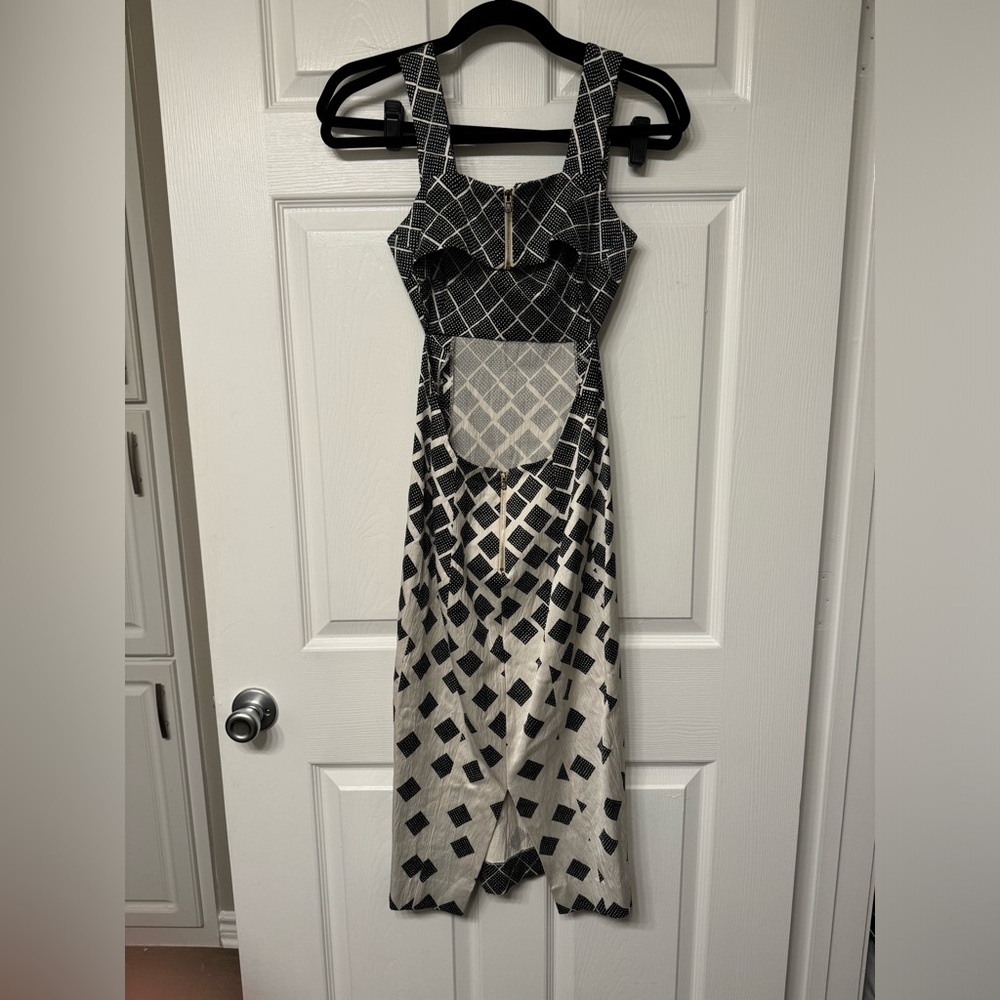 Suno Open back midi dress